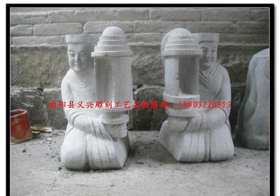 仿古石雕 定做石雕 石刻制品 持燈宮女雕塑 青石古典雕塑圖片_高清圖_細節圖-曲陽縣義興雕刻工藝品銷售部